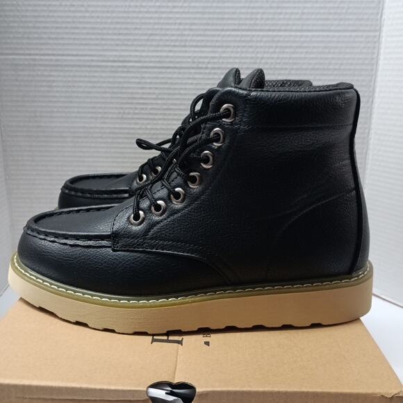 Portland Boot Company Men Fulton 6 Inch Boots Size 7.5 Black main image 4